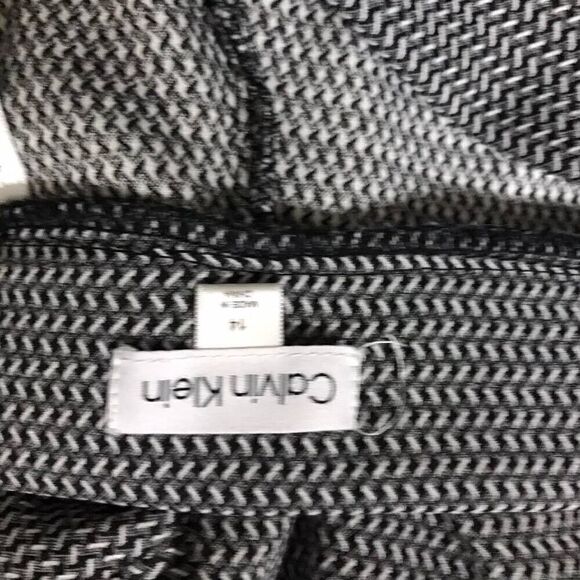 Calvin Klein Patterened Pull-On Dress Pants Size 14 - Picture 4 of 6